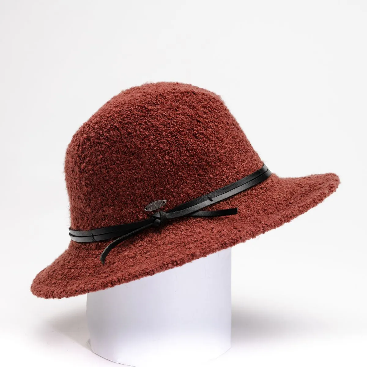 FLOY - TEXTURED FEDORA WITH LEATHER CORD