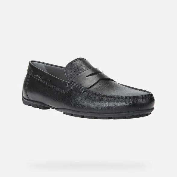 Geox Moner 2 fit Men's Black Loafer Shoe