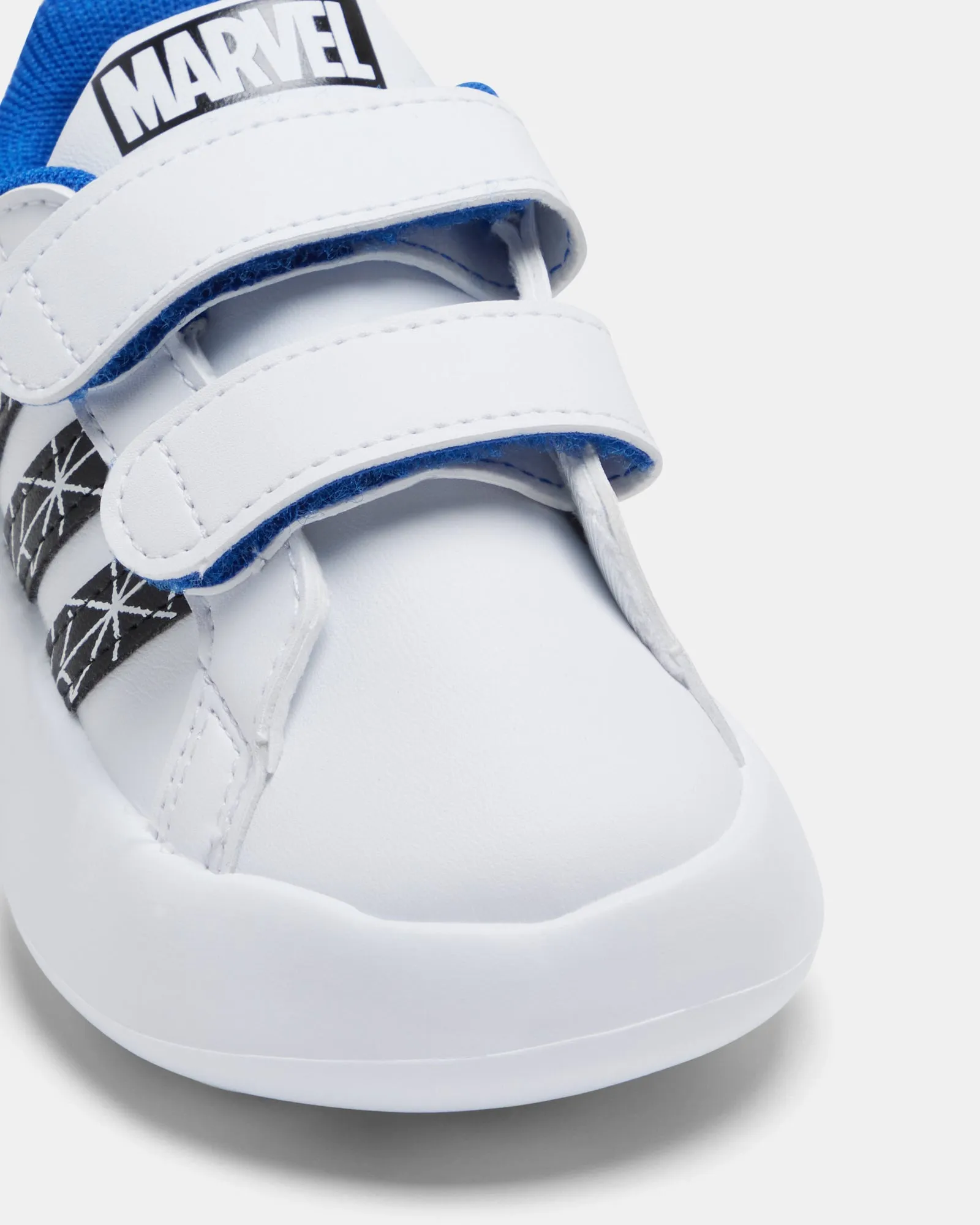 Grand Court CF Spiderman Infant White/Black/Royal Blue