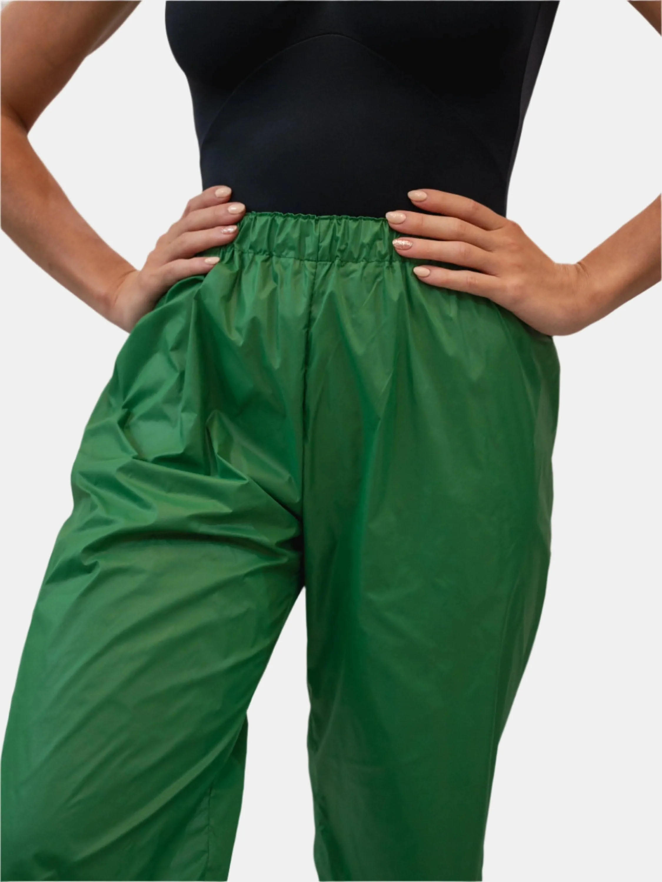 Green Warm-Up Dance Trash Bag Pants MP5003