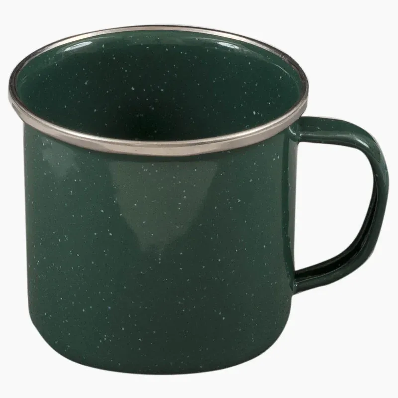 Highlander Deluxe Enamel Mug Green