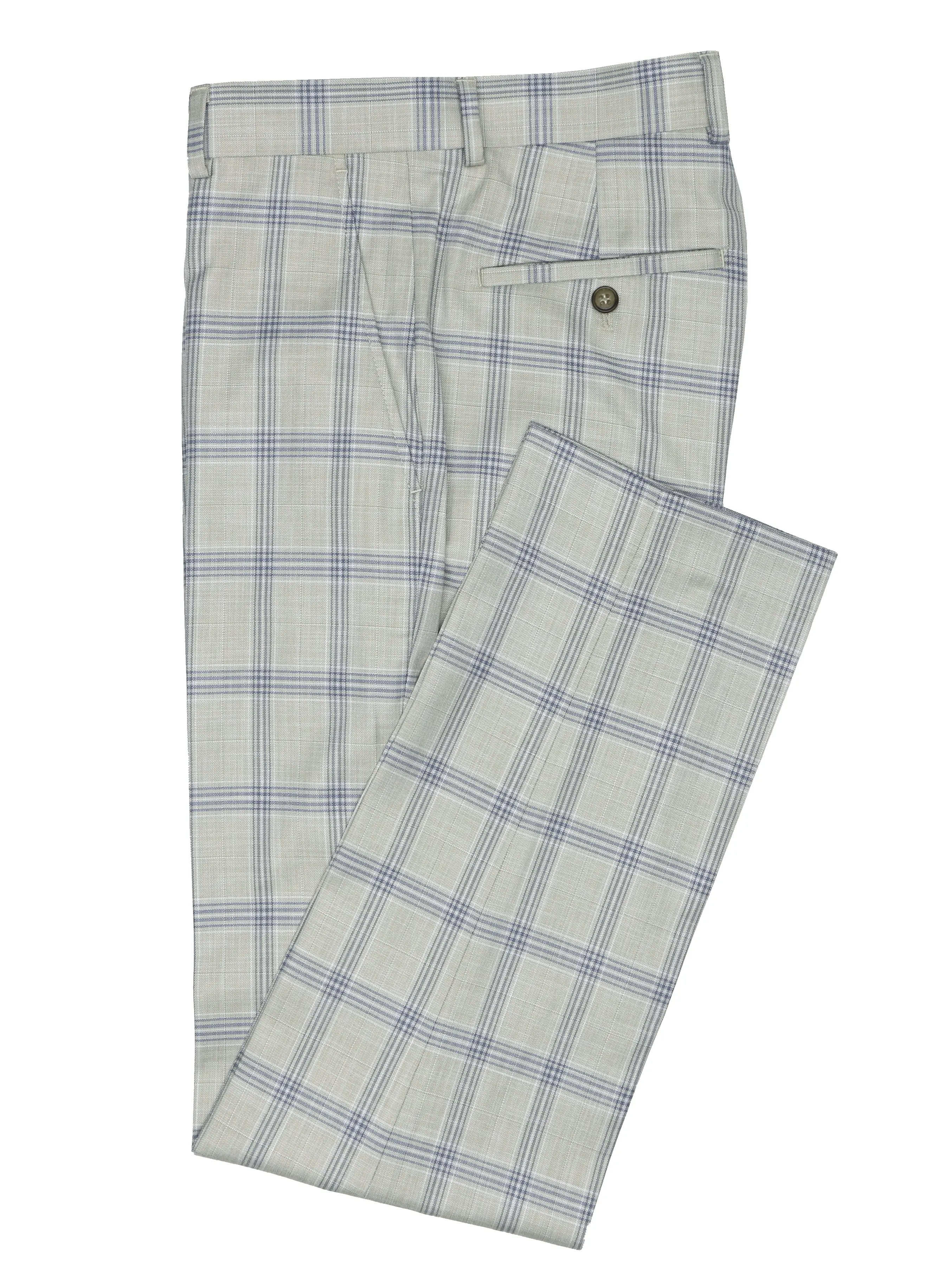 Jasper Edward Beige Checked Suit