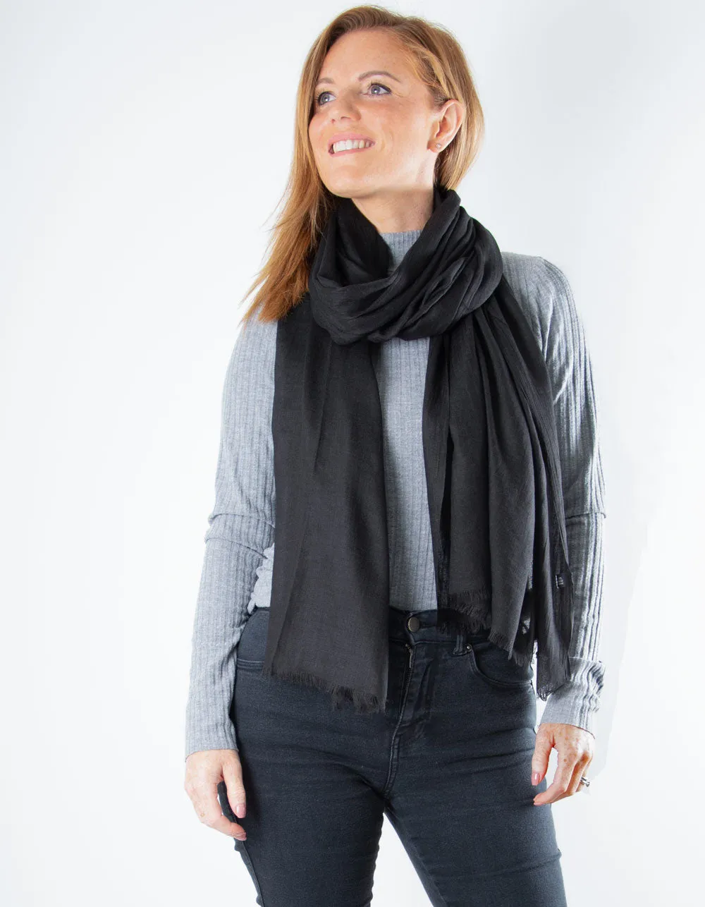 Lightweight Scarf Pashmina | Black