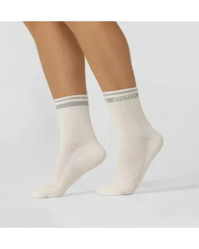 Lorna Jane Reflective Sport Crew Sock - White