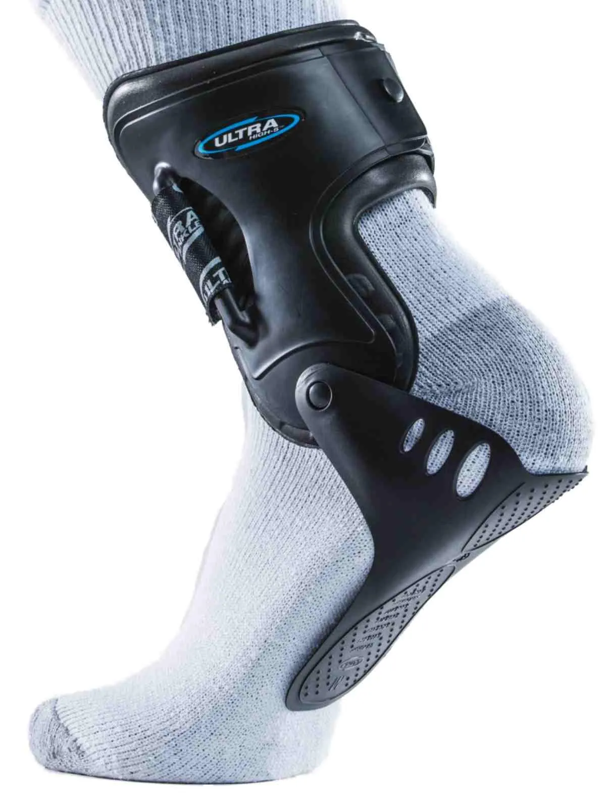 McDavid Black Gray Ultra Ankle Anti-Rotation Anti-Inversion Ankle Brace