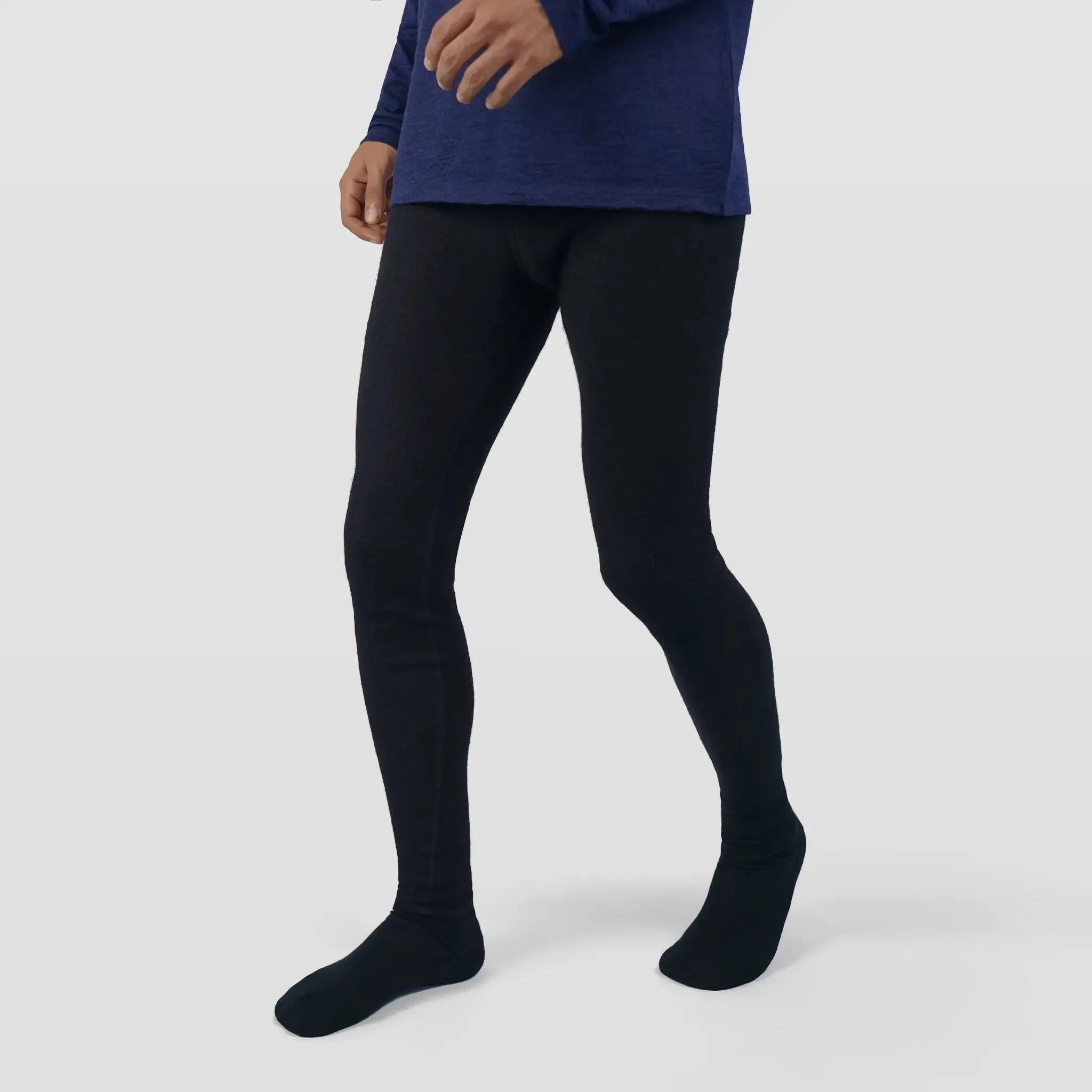 Men's Alpaca Wool Thermal Leggings: 250 Lightweight