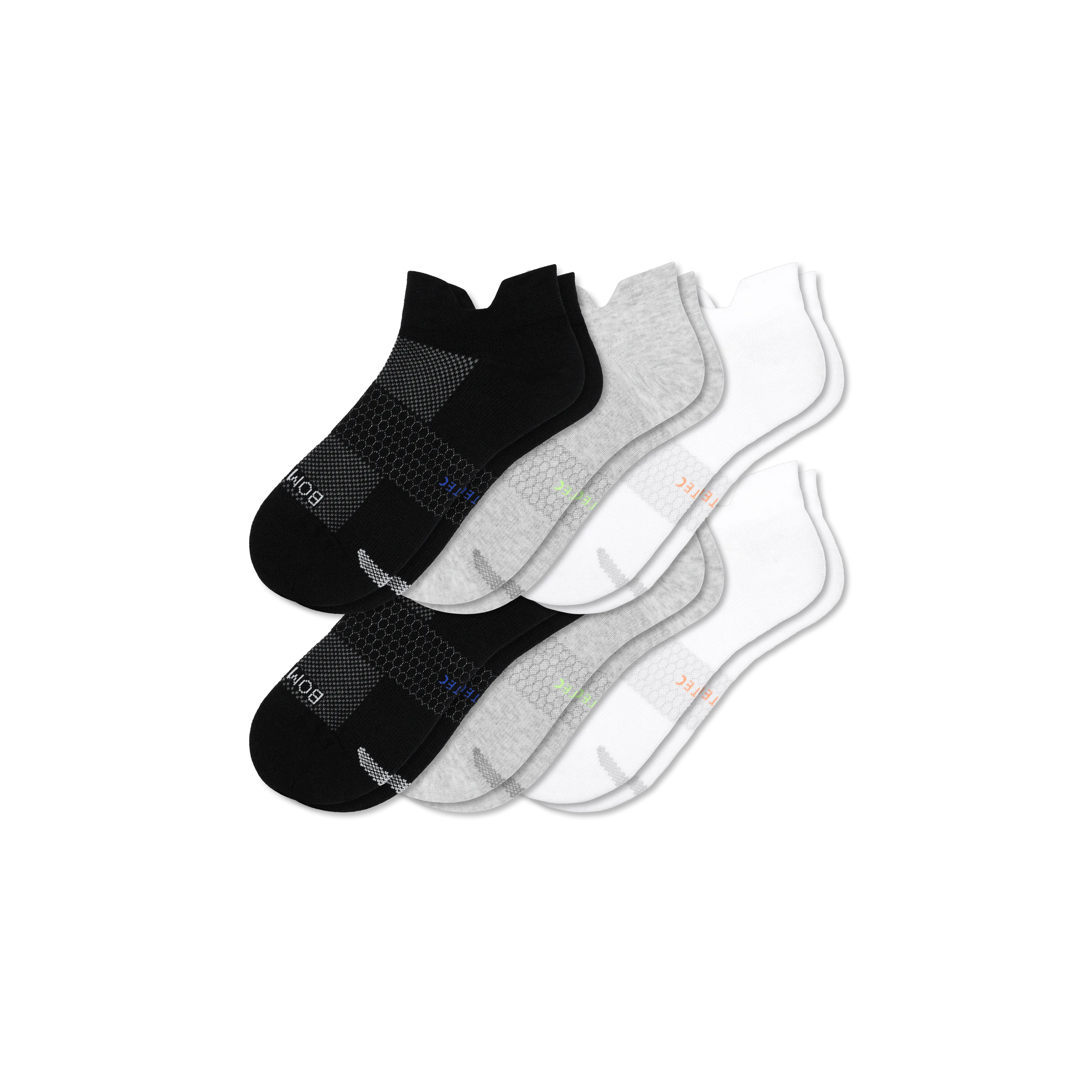 Men's Lightweight Athletic Ankle Sock 6-Pack