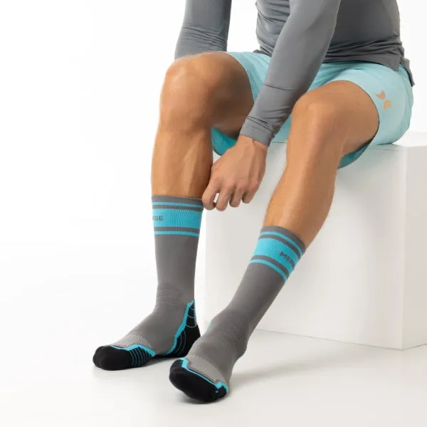 Men's Ride Soft Cycling Geometric crew socks 3-packs