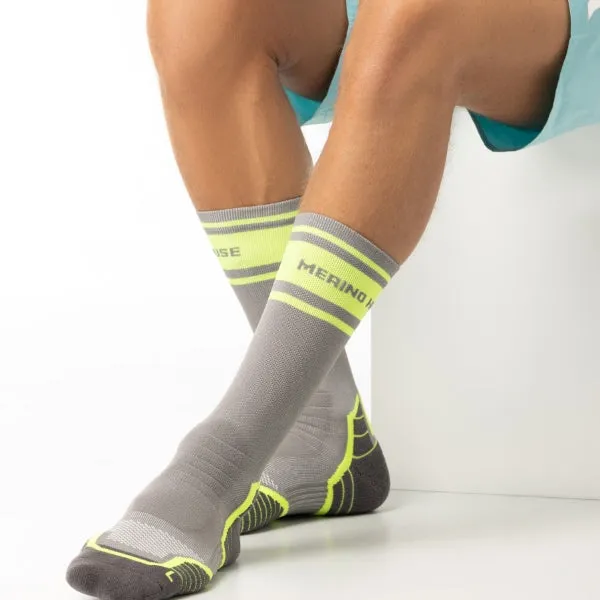 Men's Ride Soft Cycling Geometric crew socks 3-packs