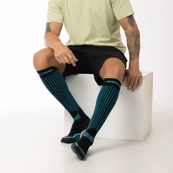 Men's Ride Soft Cycling Stripe knee high socks 3-packs