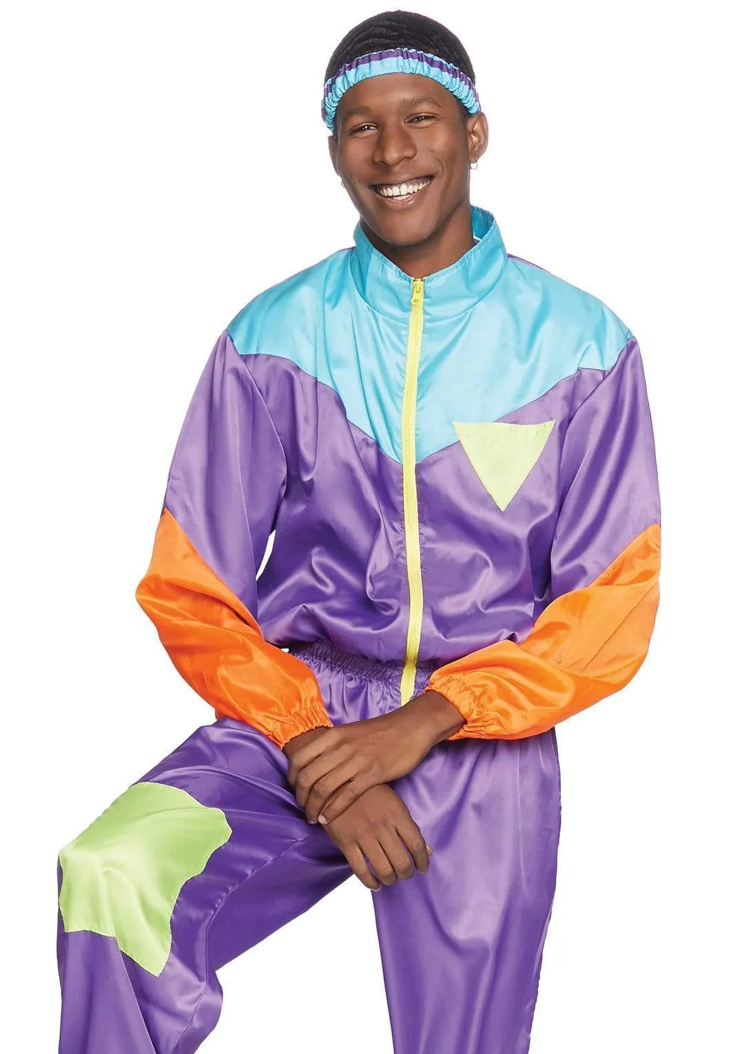 Men's Track Suit 80s Costume