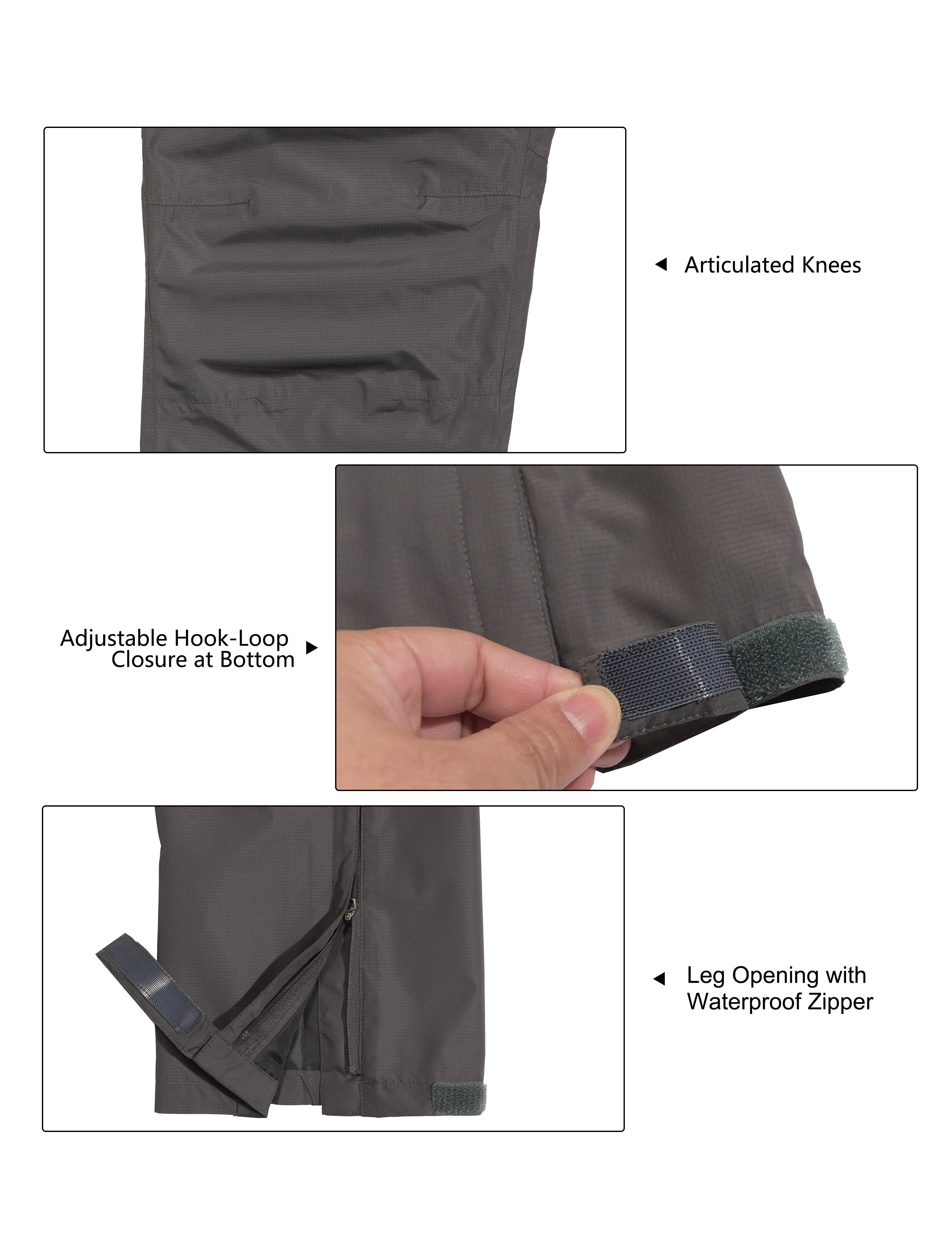 Men's Waterproof Lightweight Rain Hiking Golf Pants