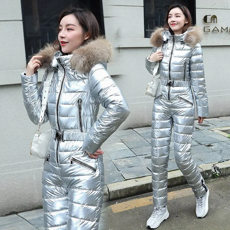 Metallic Winter Snowsuit