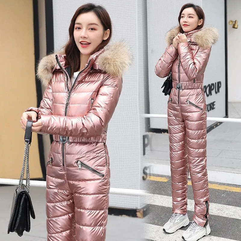 Metallic Winter Snowsuit