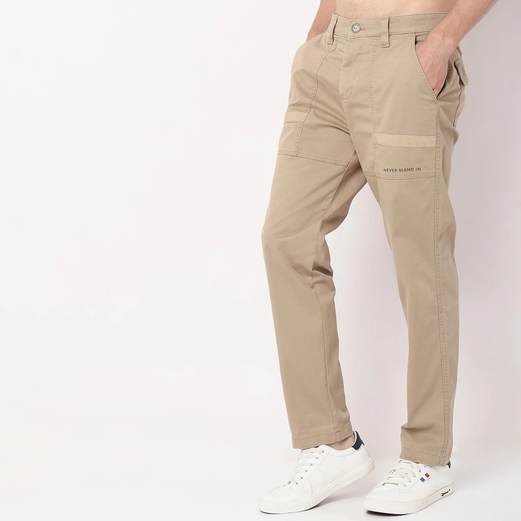 Mid Rise Signature Cargo Pants