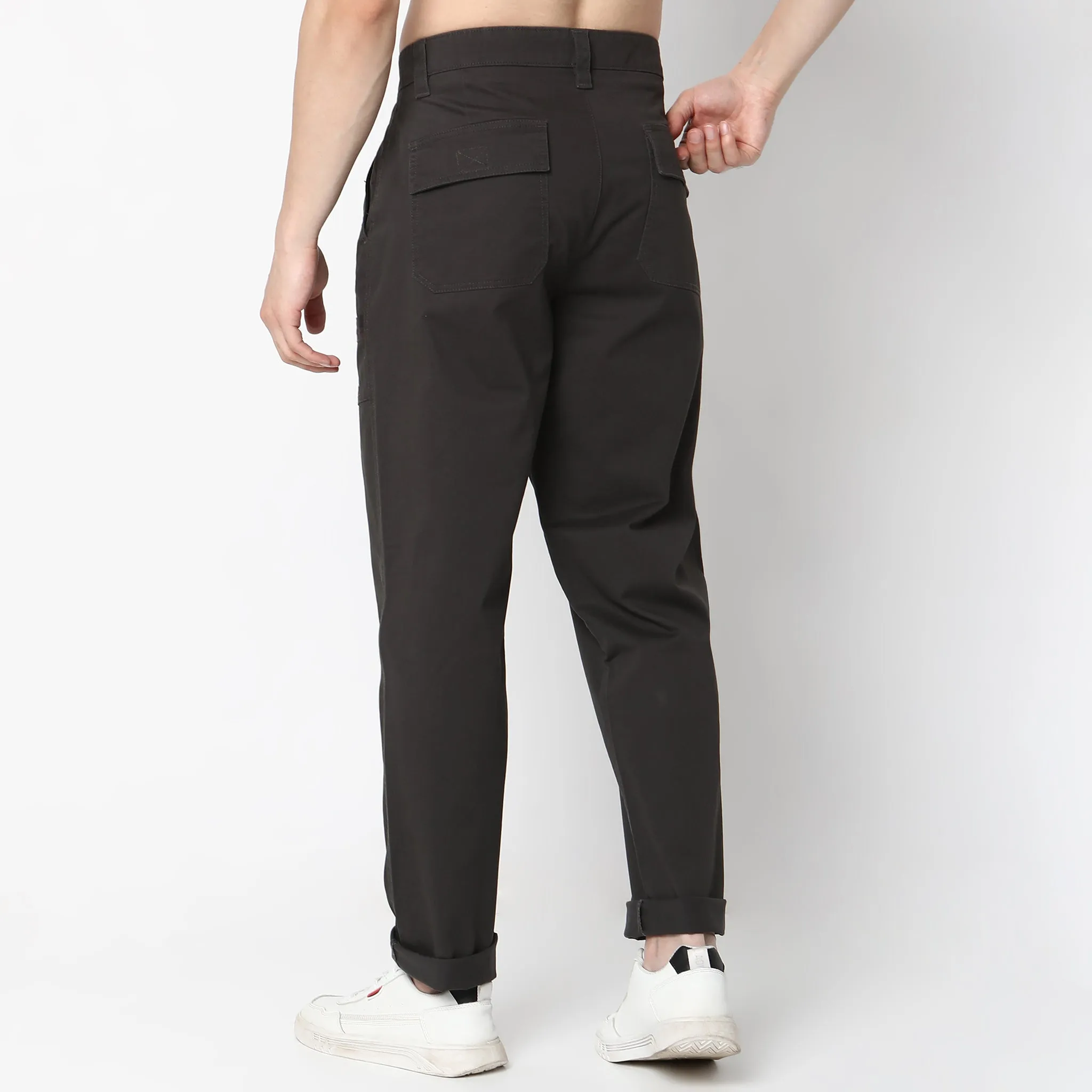 Mid Rise Signature Cargo Pants