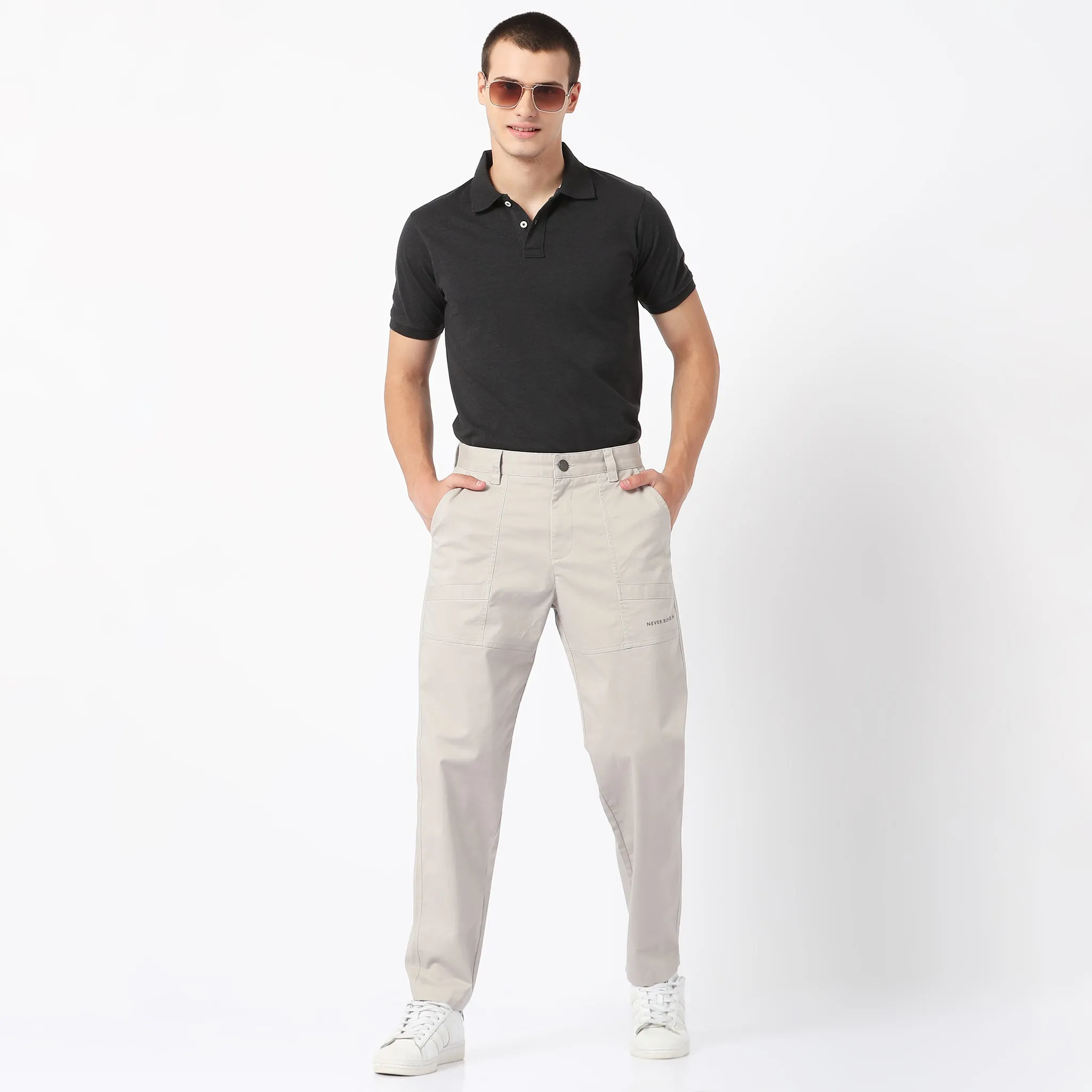 Mid Rise Signature Cargo Pants