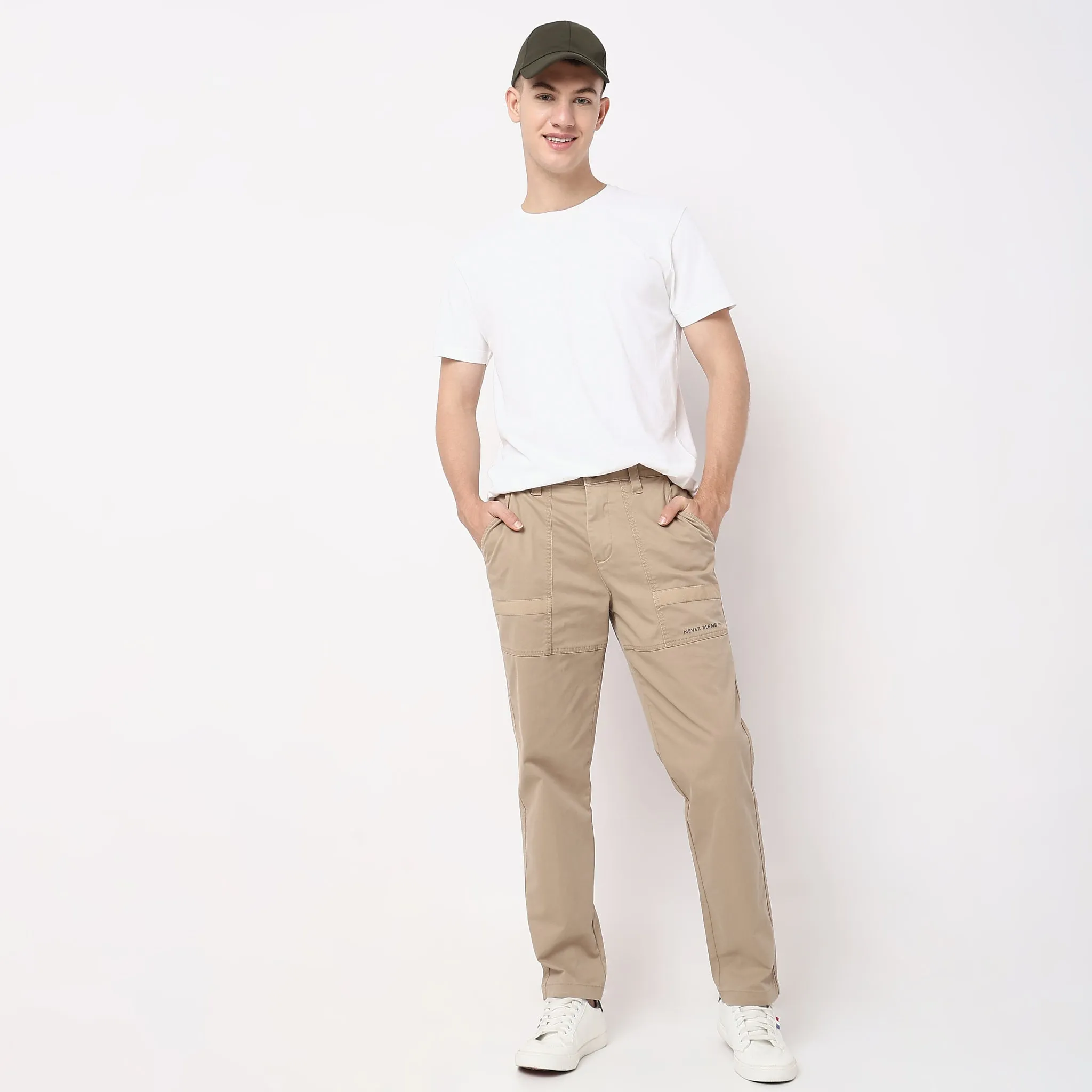 Mid Rise Signature Cargo Pants