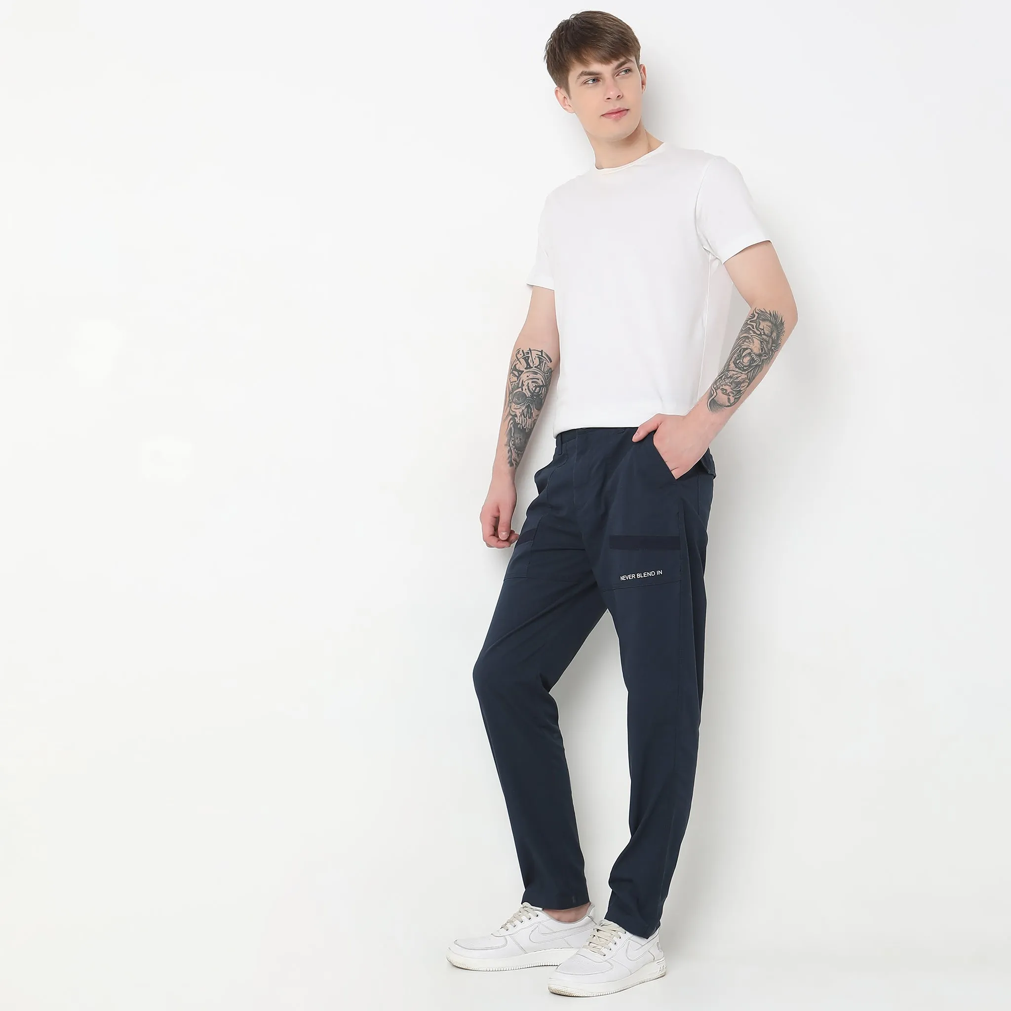 Mid Rise Signature Cargo Pants