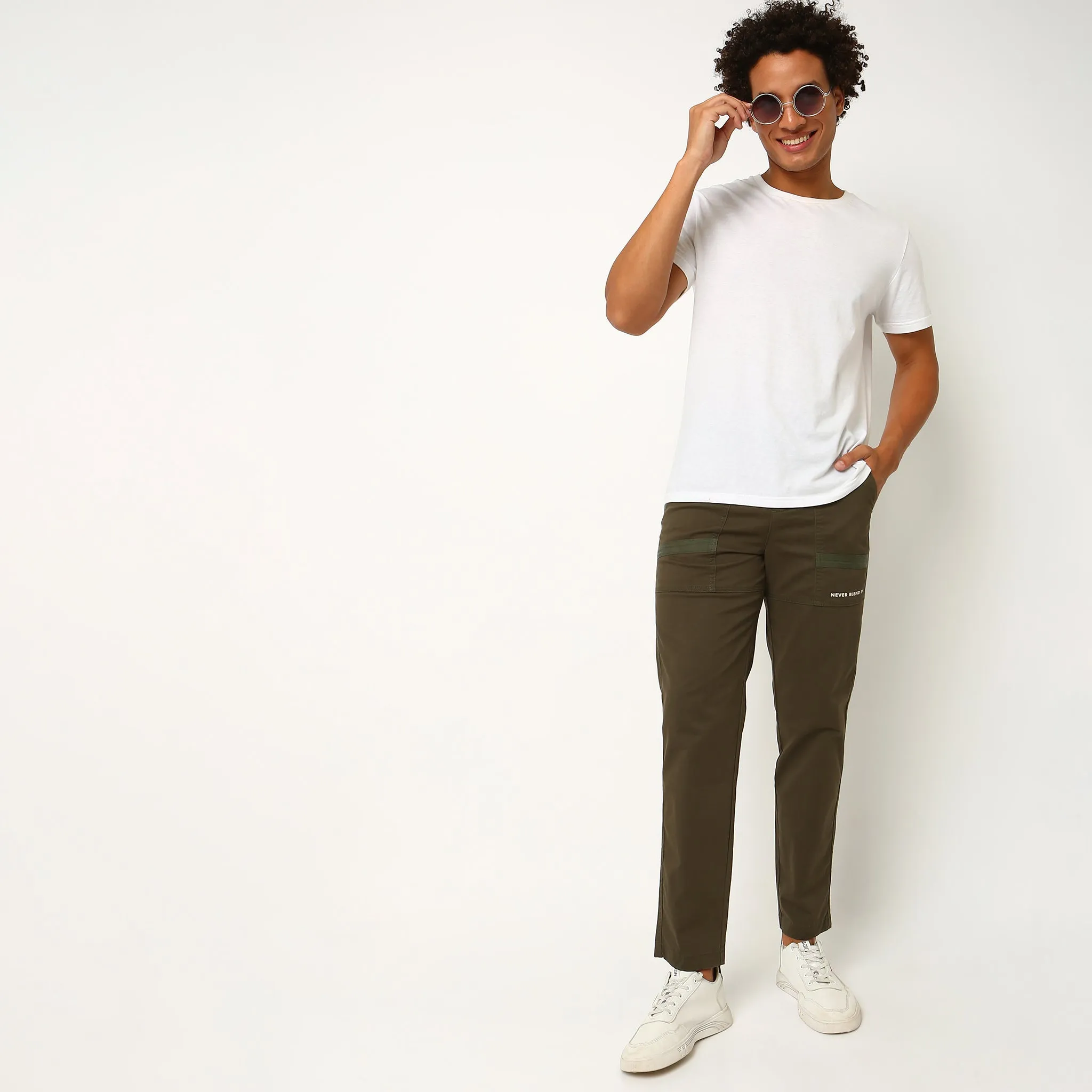 Mid Rise Signature Cargo Pants