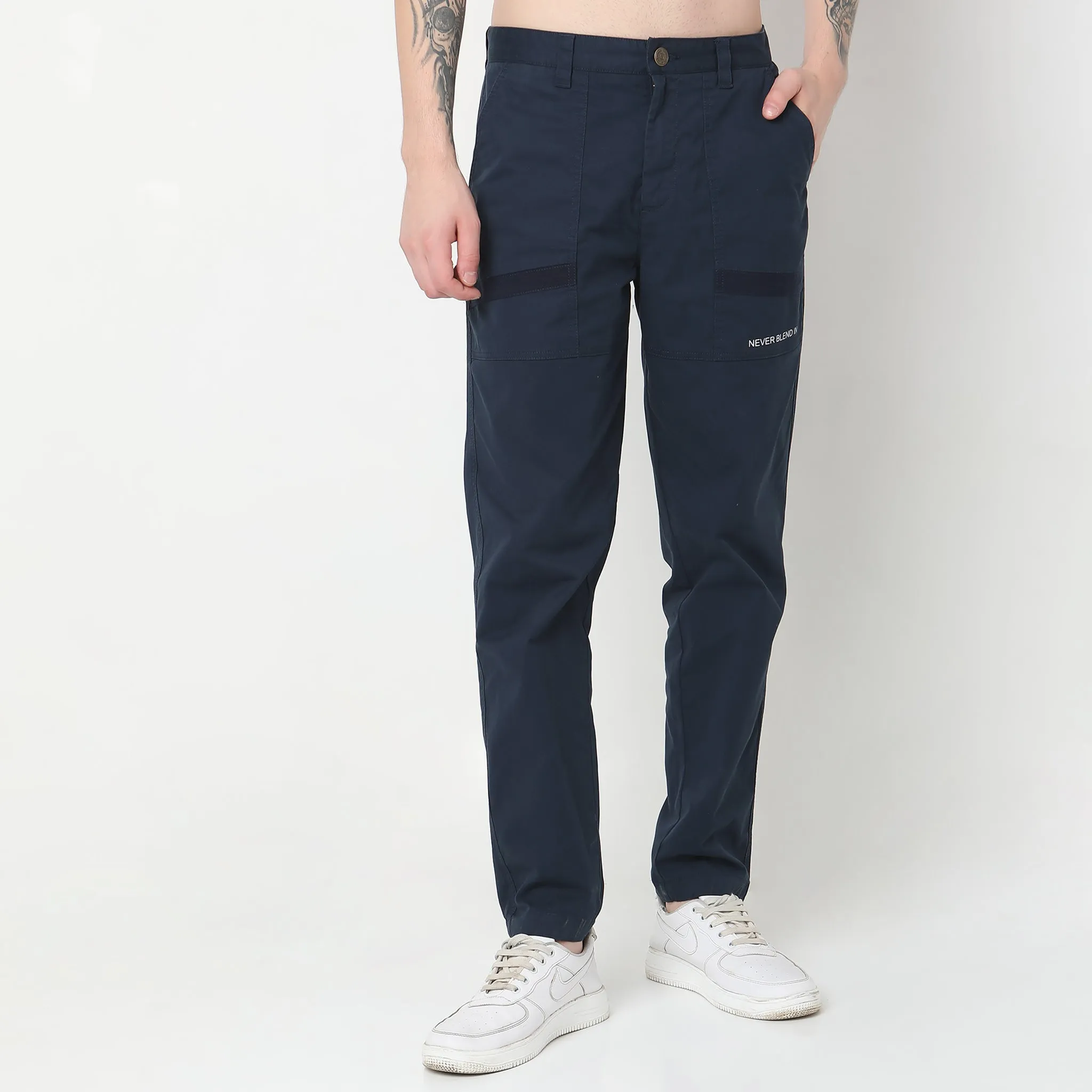 Mid Rise Signature Cargo Pants