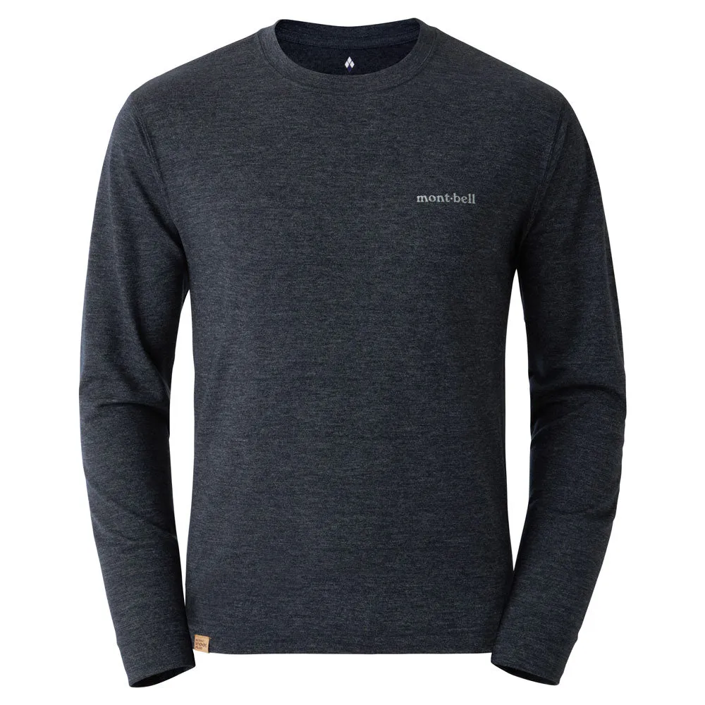 Montbell Mens Merino Wool Plus Light Long Sleeve T