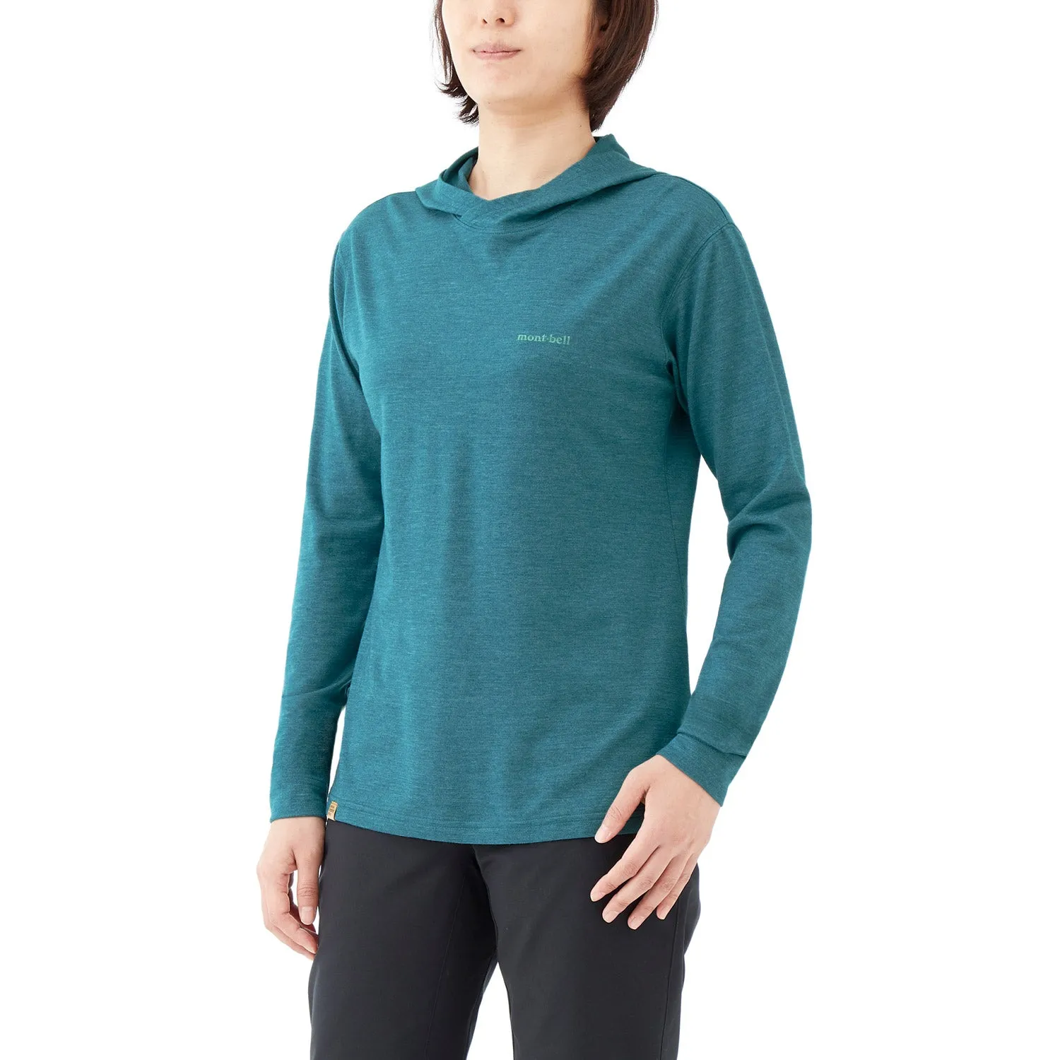 Montbell Womens Merino Wool Plus Light Hoodie