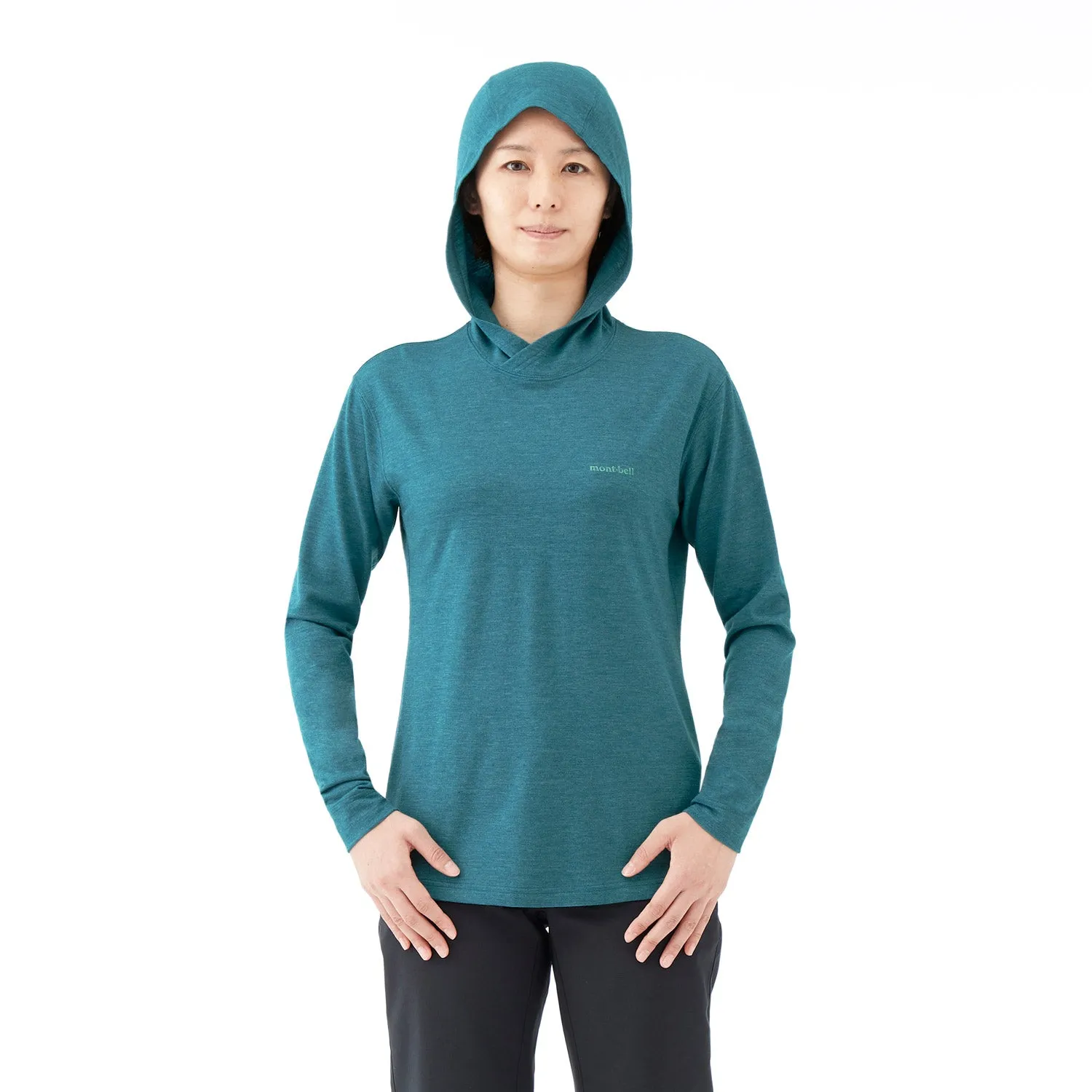 Montbell Womens Merino Wool Plus Light Hoodie