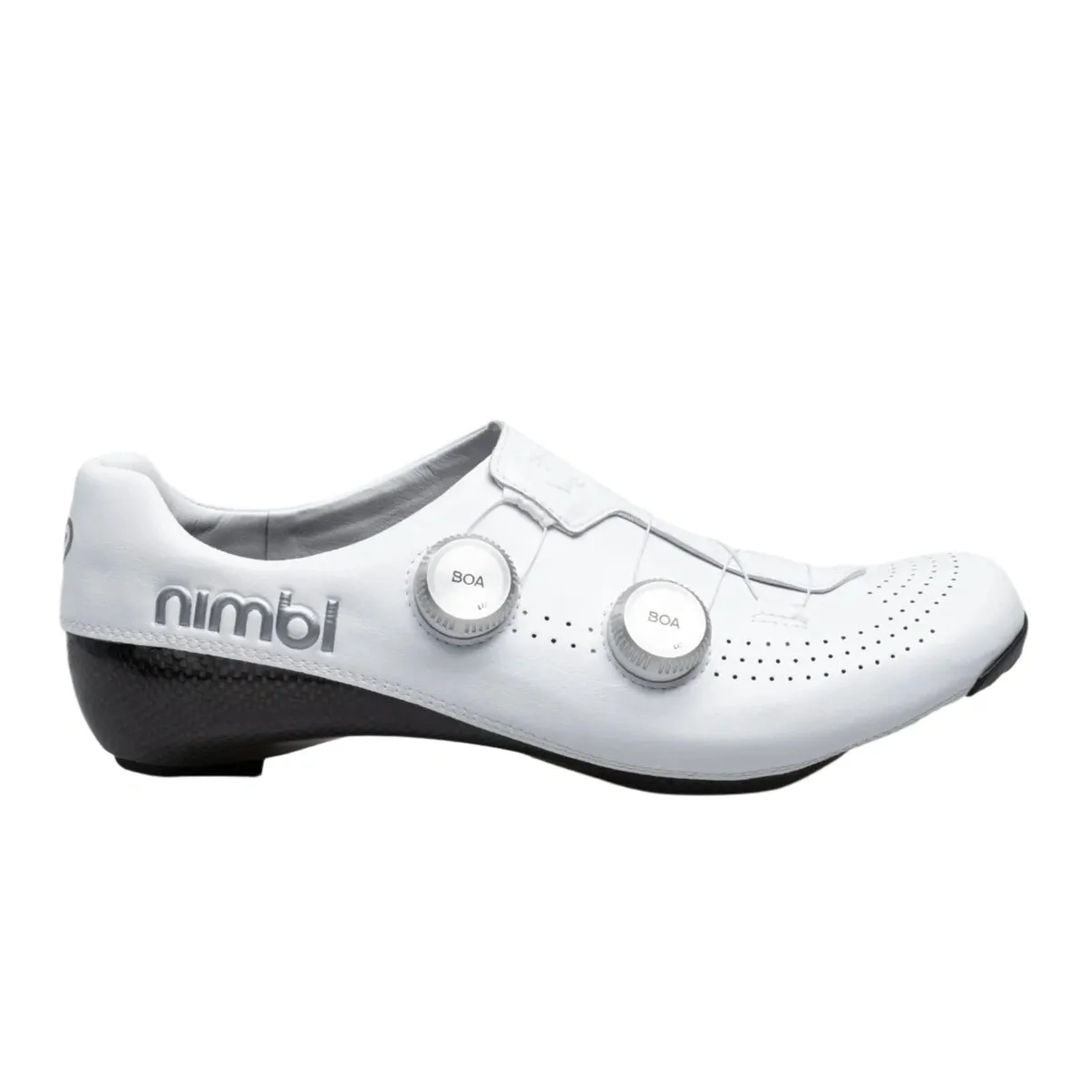 NIMBL Road Cycling Shoes Exceed Ultimate Glide - White/Silver