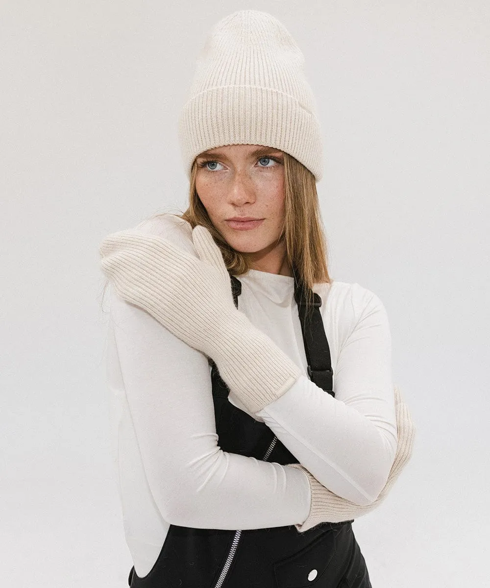 Nina Knit Beanie   Mitten Set