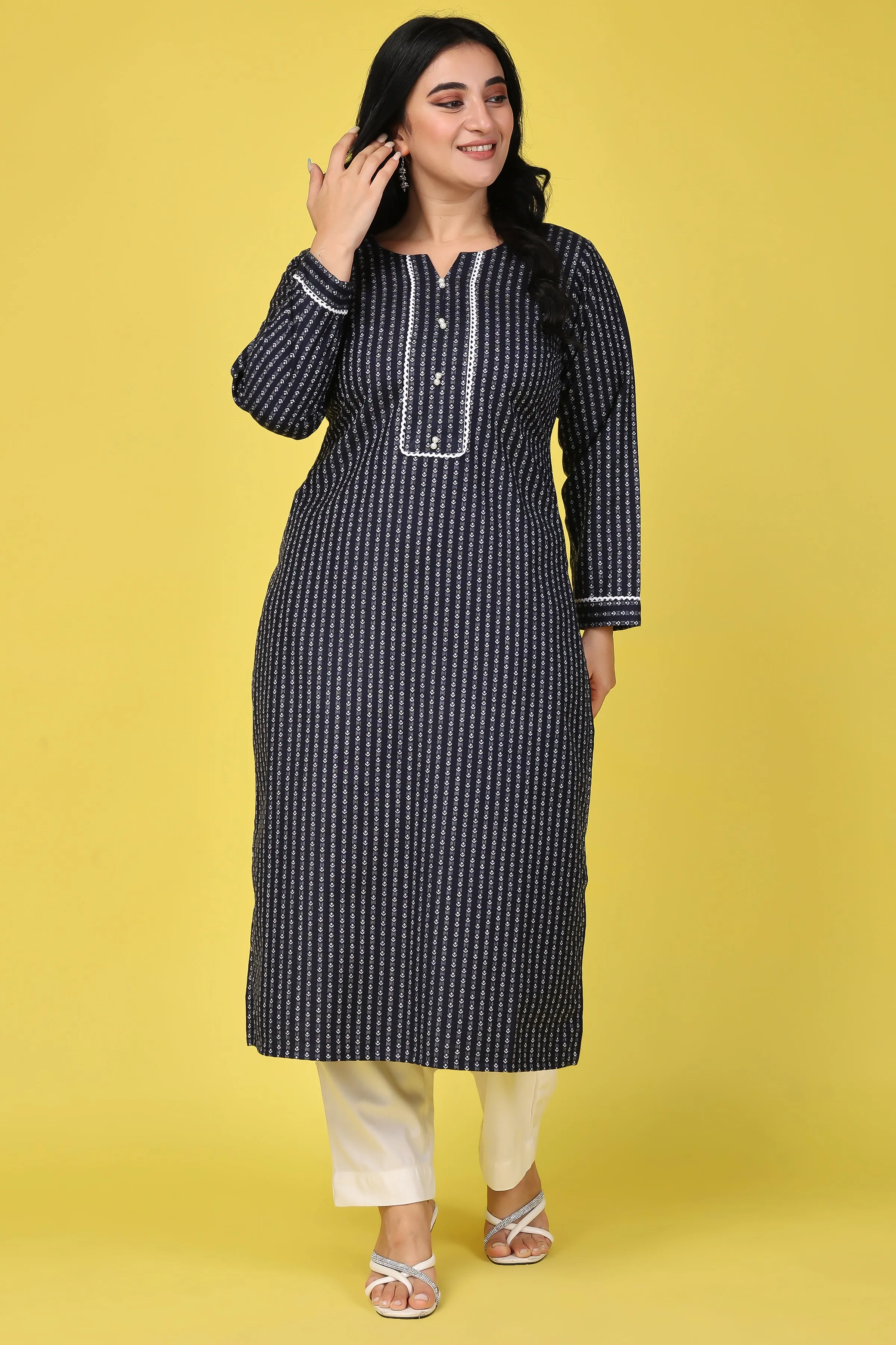 Northern Lights Woollen Kurta Set