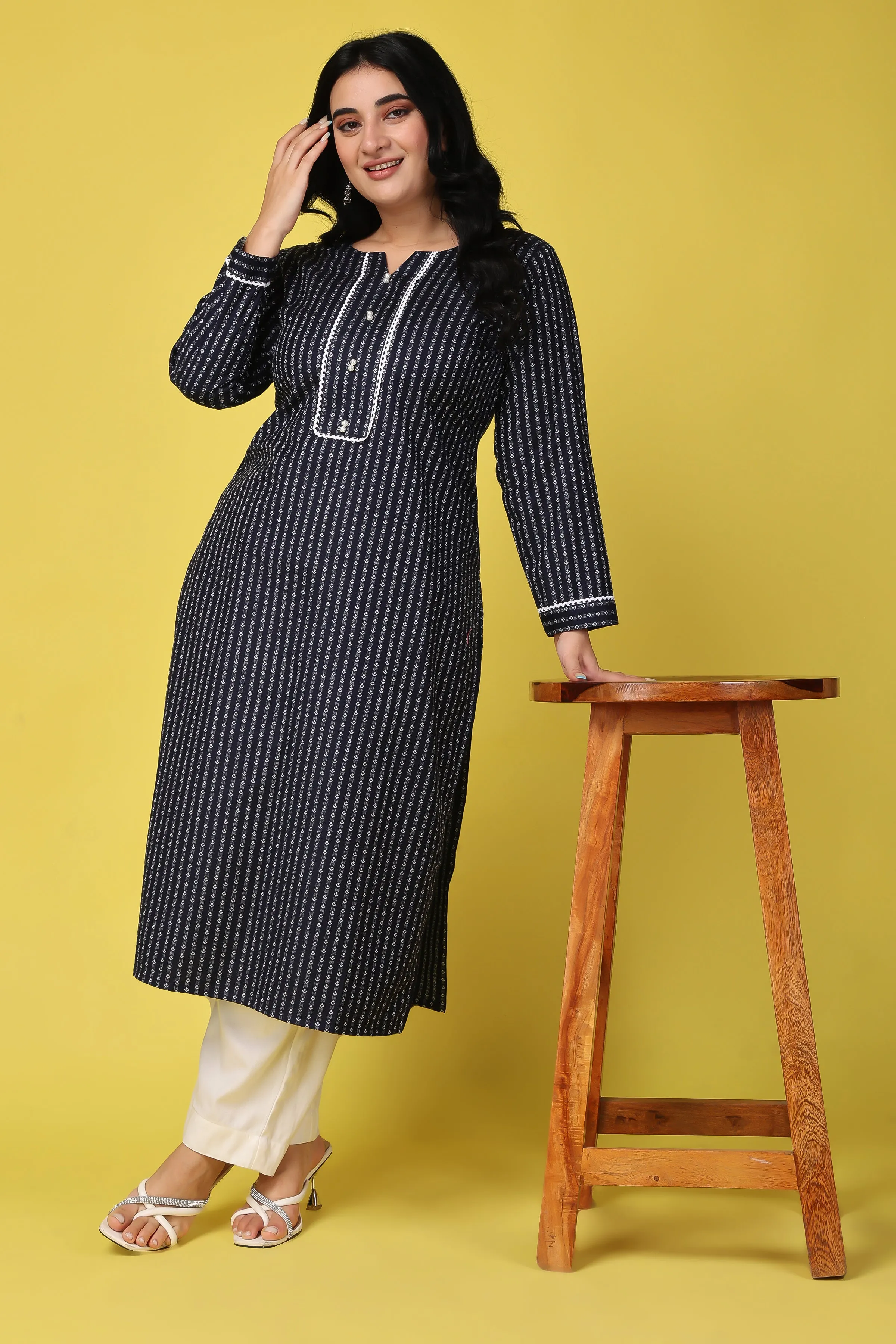 Northern Lights Woollen Kurta Set