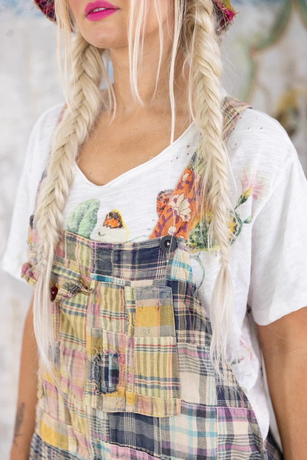 Patchwork Love Overalls