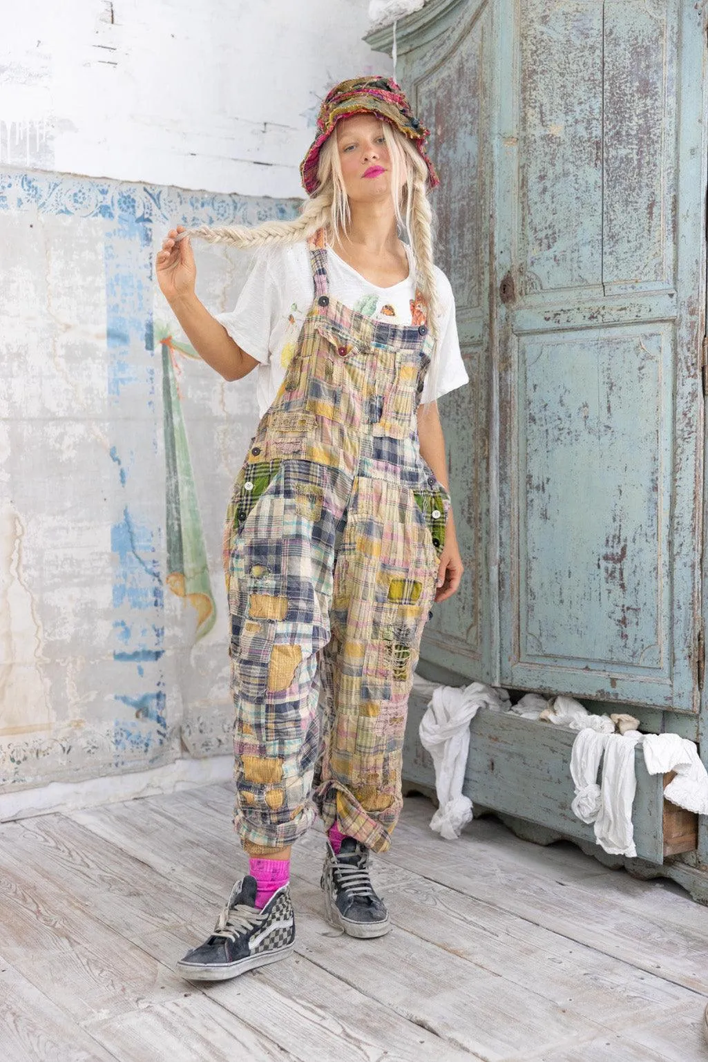 Patchwork Love Overalls