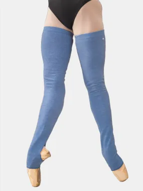 Powder Blue Long Dance Leg Warmers MP907