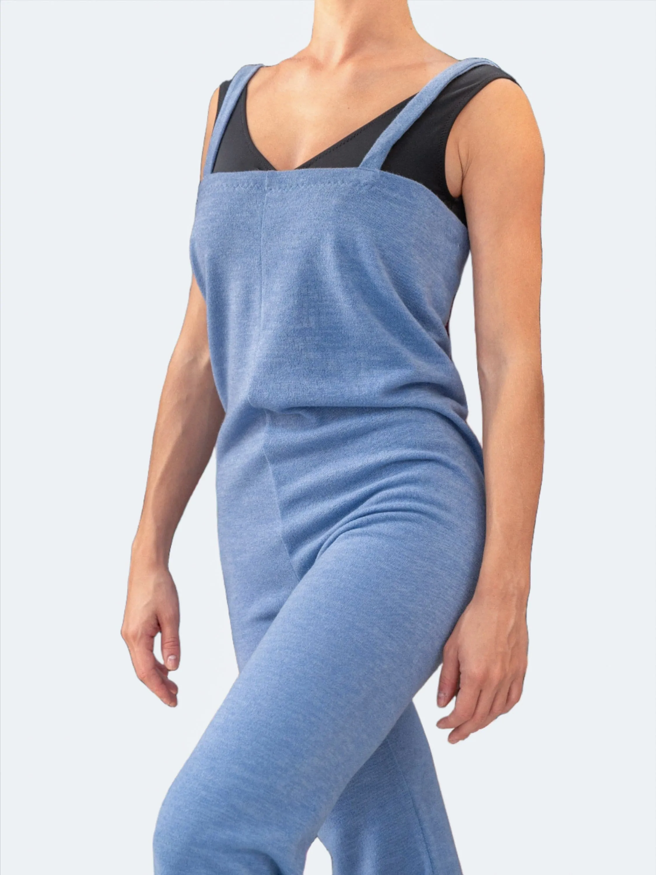 Powder Blue Warm-up Dance Overalls MP5055