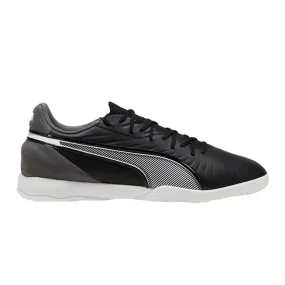 Puma King Match IT Indoor Football Shoes (Black/White)