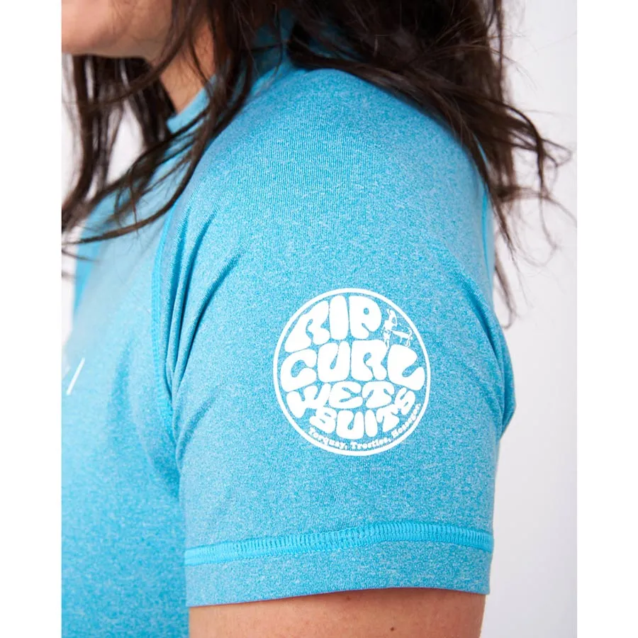 Rip Curl Women's Dawn Patrol Short Sleeve UV Tee - Aqua