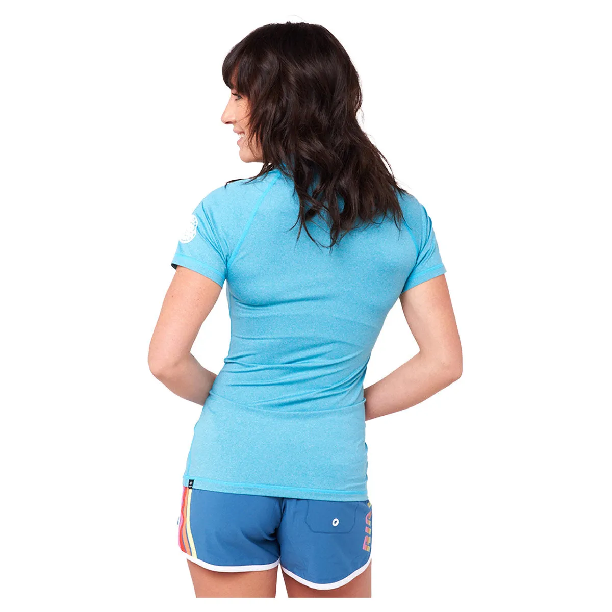 Rip Curl Women's Dawn Patrol Short Sleeve UV Tee - Aqua