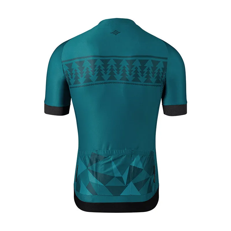 Santic Baffin Green Men Cycling Jersey Short Sleeve