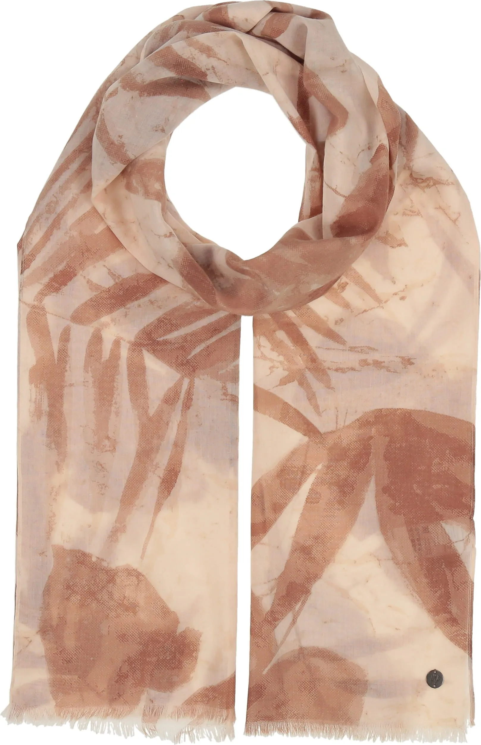 Shadow Palms Cotton Scarf