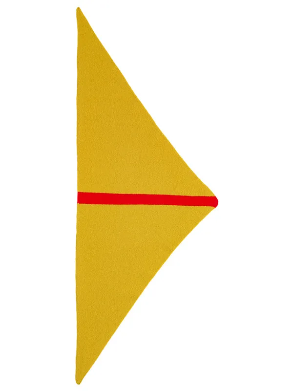 Single Stripe Triangle Neckerchief Black & Turmeric