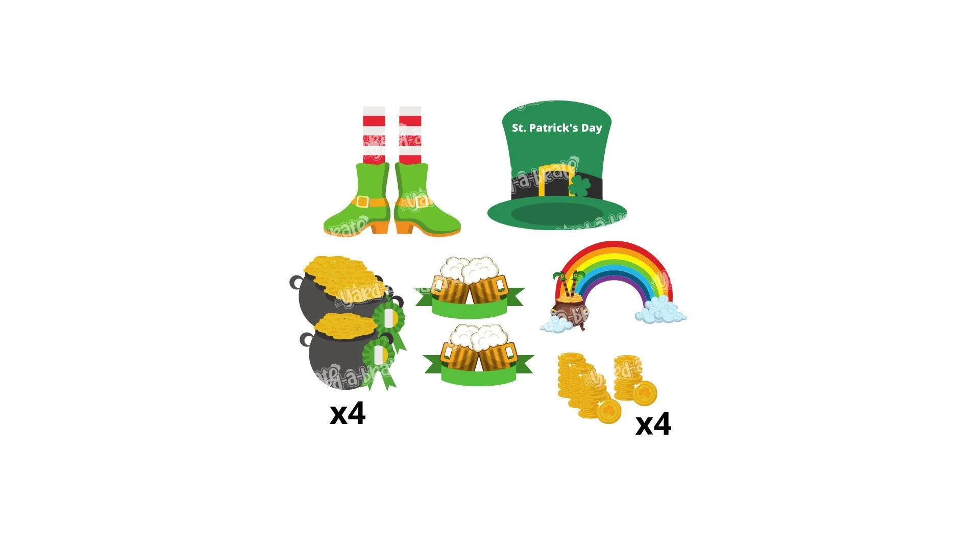 St Patrick's Day - 13pcs | Yard Sign Outdoor Lawn Decorations