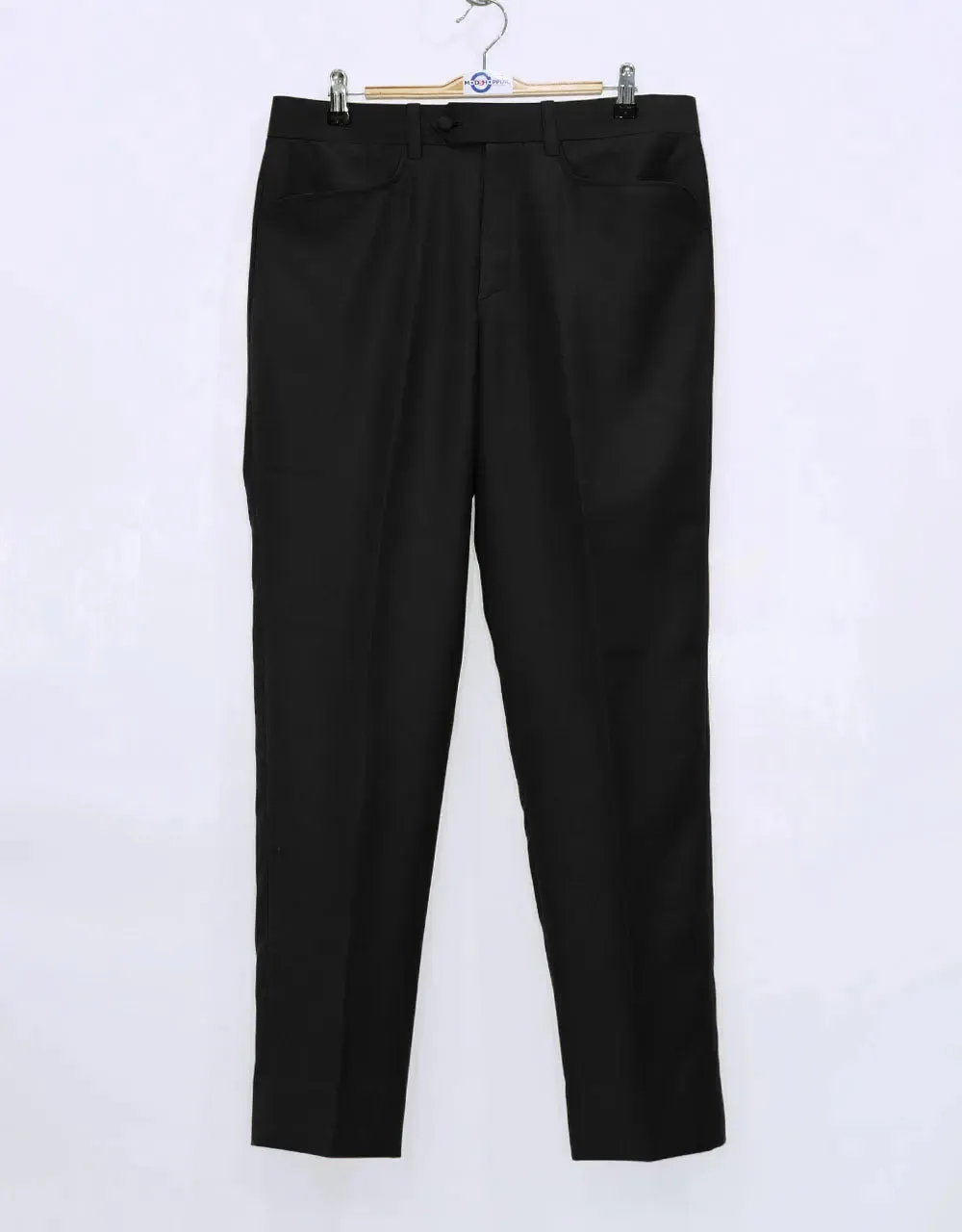 Suit Package Tailored 3 Button Black Mod Suit For Men