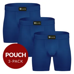 Sweat Proof Men's Boxer Briefs with Pouch - Navy 3pk