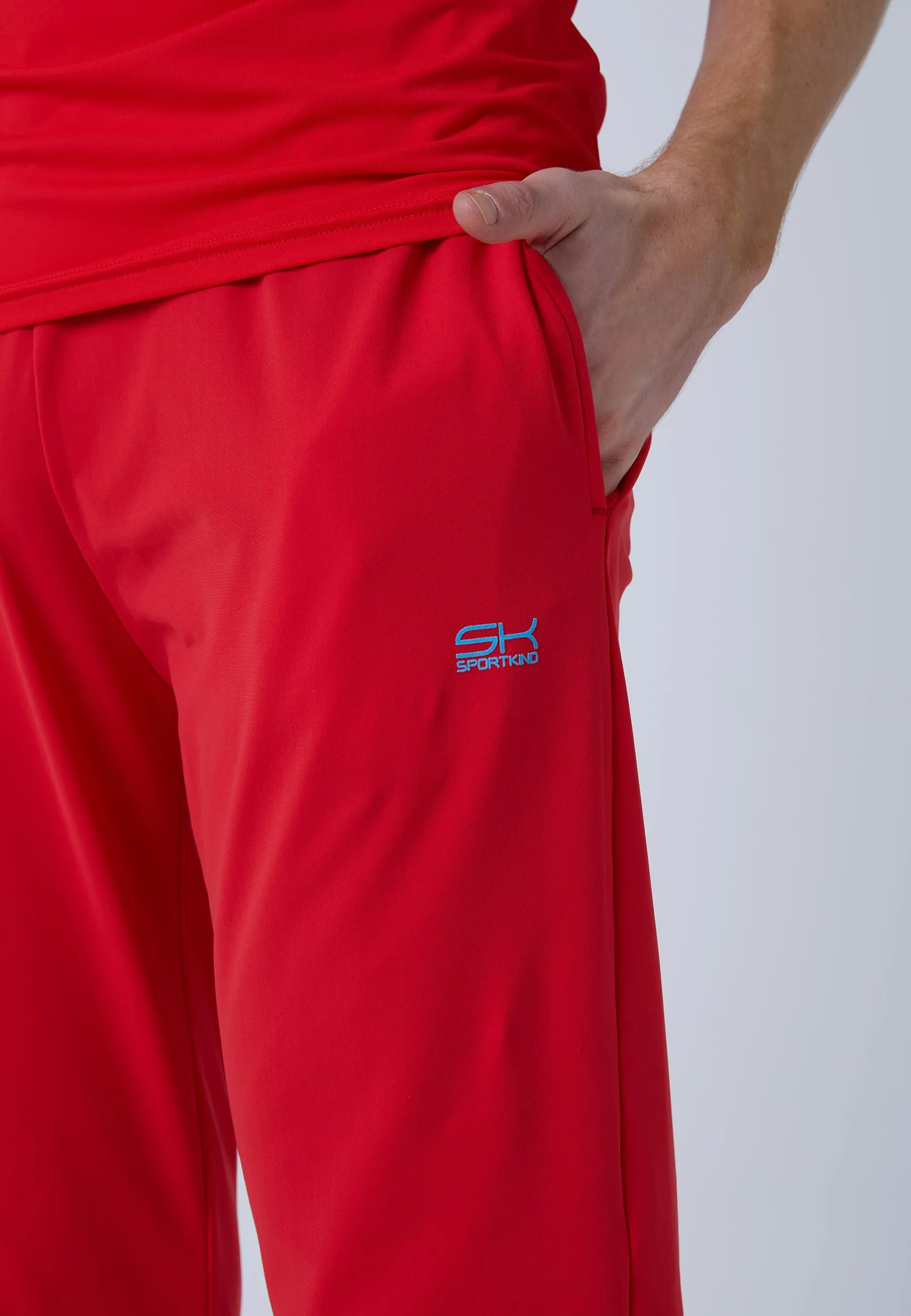 Tracksuit bottoms narrow, red