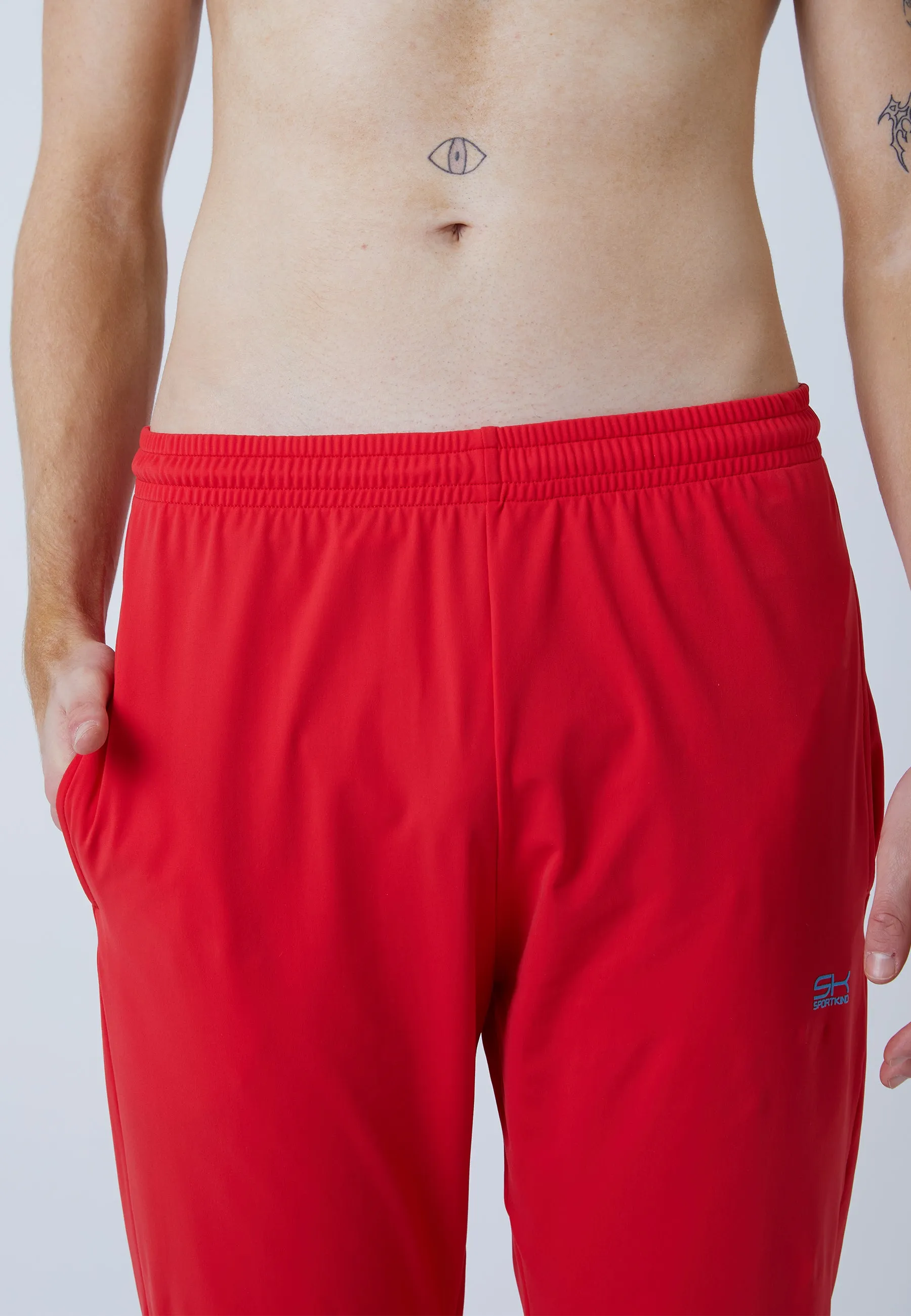 Tracksuit bottoms narrow, red