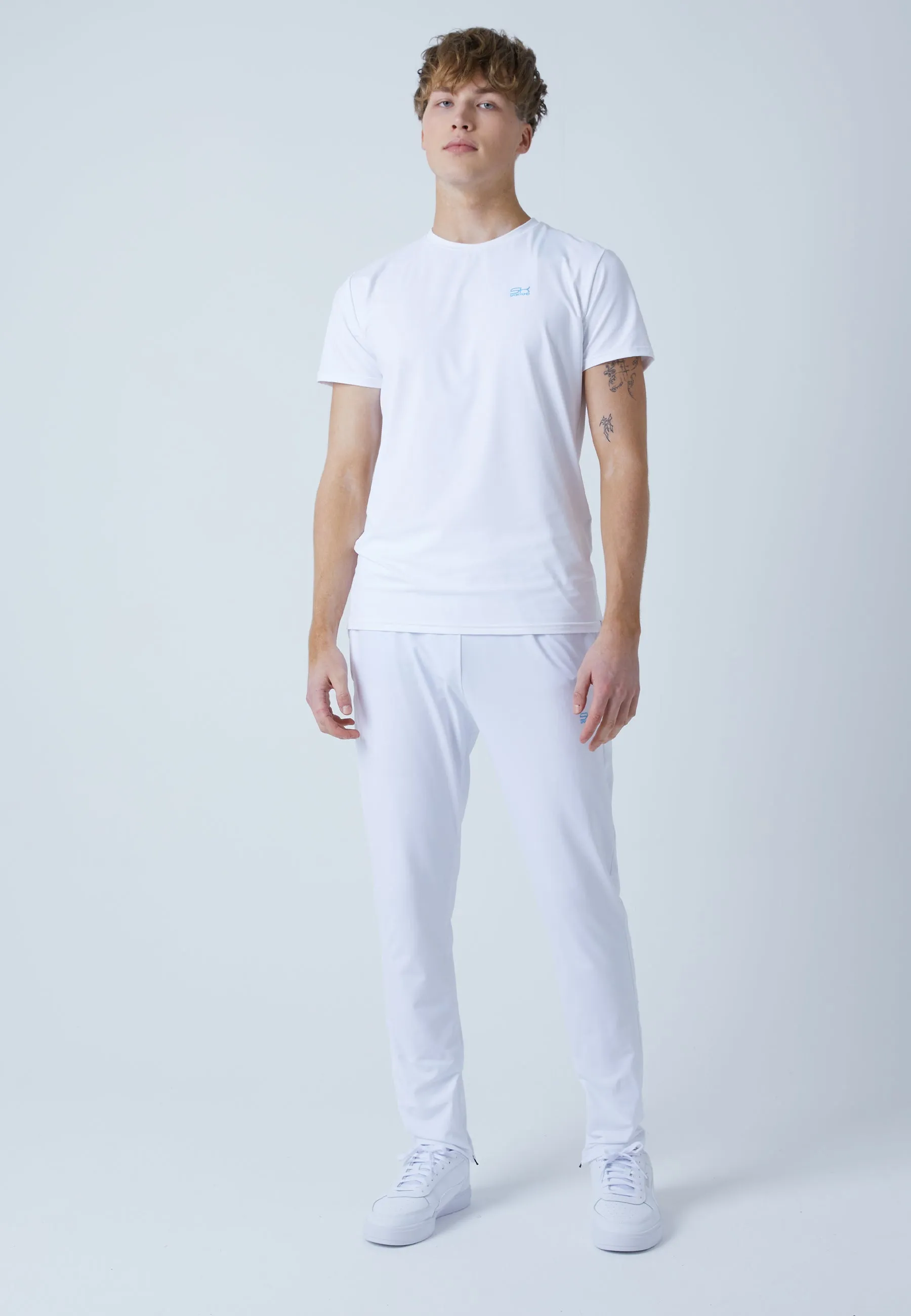 Tracksuit bottoms narrow, white