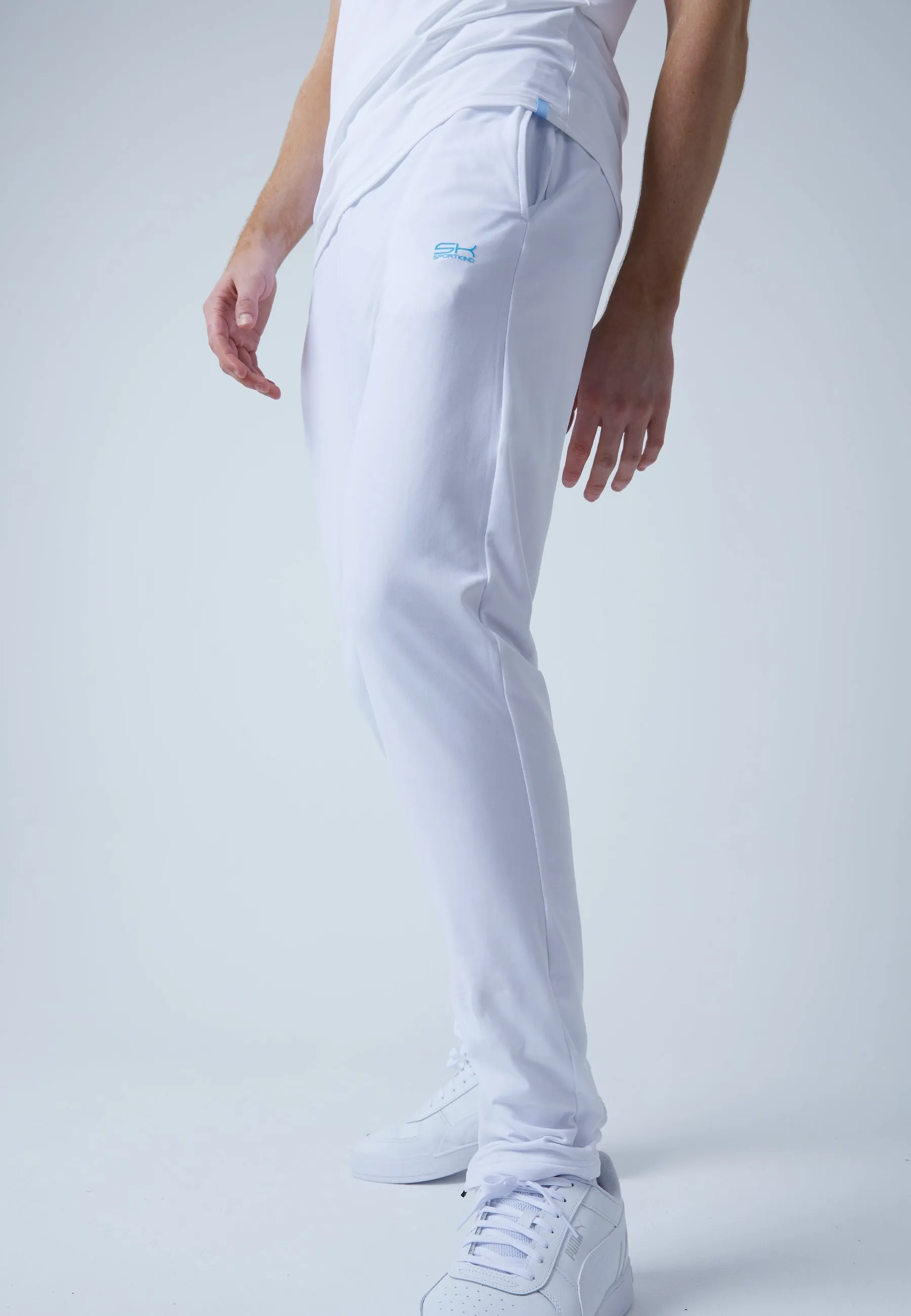 Tracksuit bottoms narrow, white