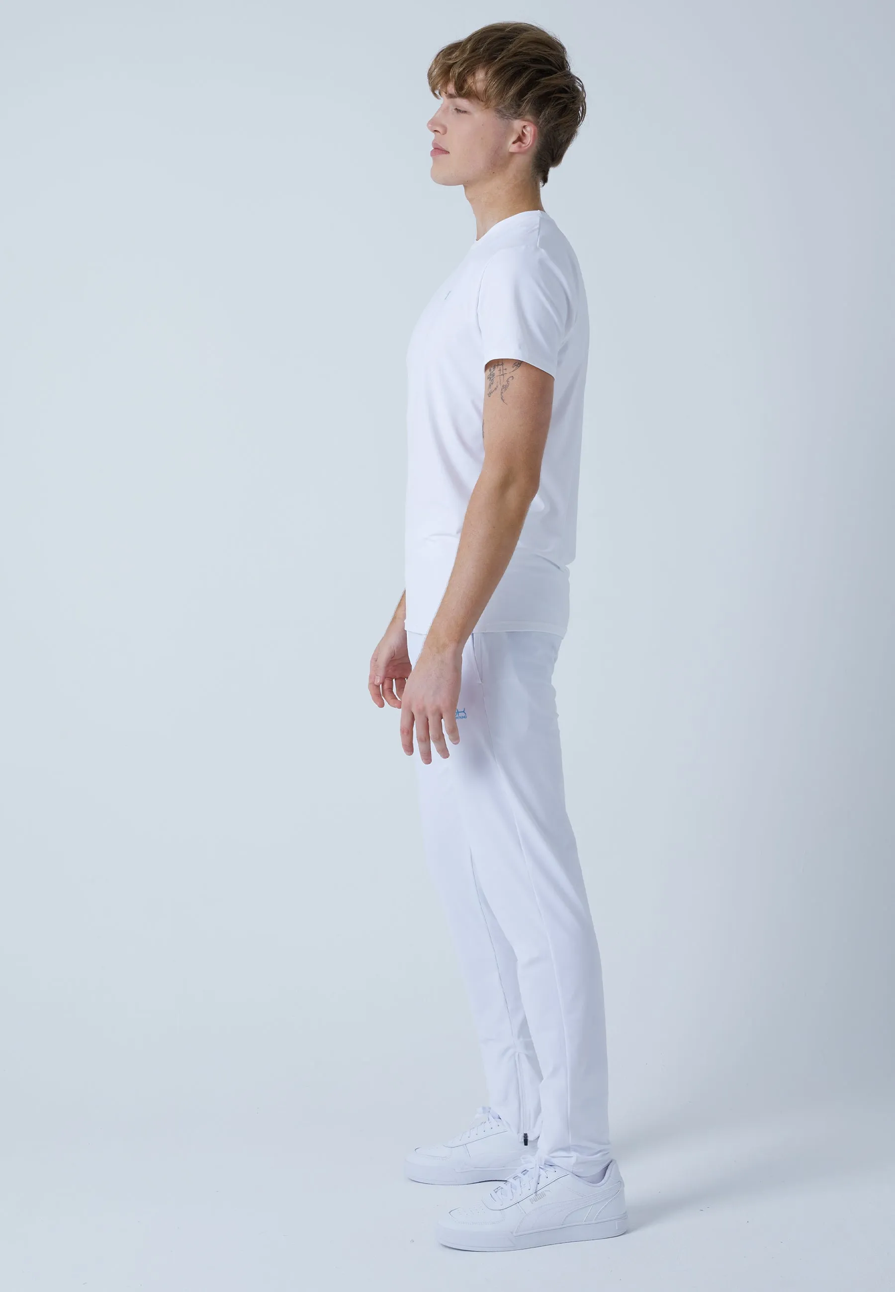 Tracksuit bottoms narrow, white